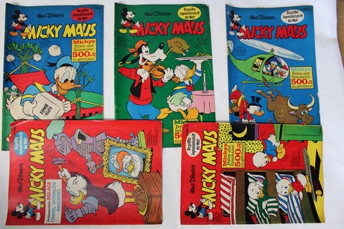 Ehapa - Walt Disneys - Micky Maus - Heft Nr. 21;22;23;24;25 - 1968