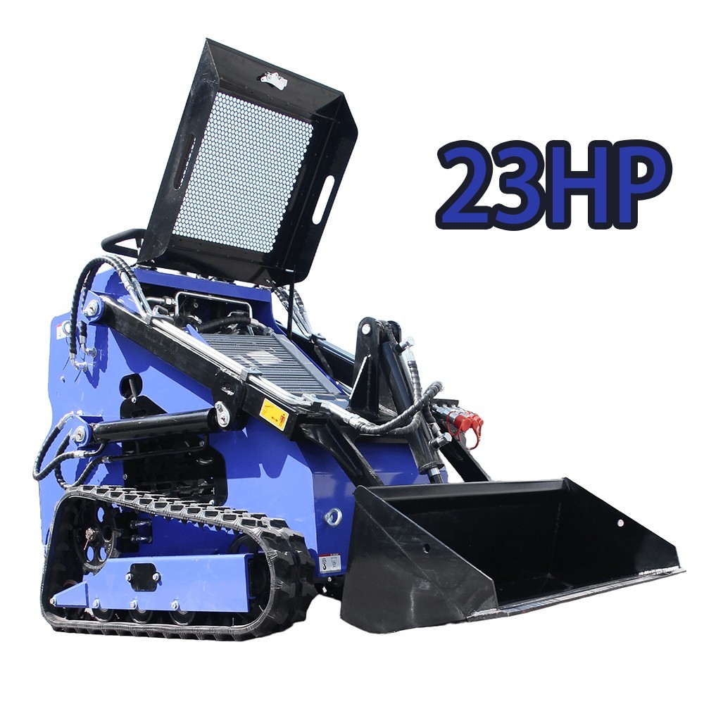 Upgraded 2025 Brand New 23HP Mini Skid Steer Track Loader Twin Cylinder USA Spot
