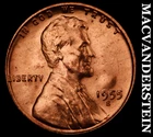 1955-S Lincoln Wheat Cent- Choice Gem Brilliant Uncirculated Luster #J9056