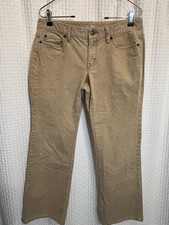 Ann Taylor 6P Loft Tan Khaki Corduroy Pants Curvy Boot 5 Pocket AQ15