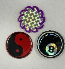 Lot of 3 Vintage 90's POG Slammers 8-Ball Yin Yang Saw Blade