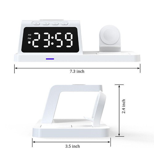 4in1 Fast Wireless Charger Station Dock For Apple Watch iPhone 15 14 13 Pro Max - Picture 13 of 28