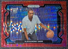 ALEXANDRE SARR 2024 Panini Prizm Draft Picks #52 VARIATION RED PULSAR RC #d /299