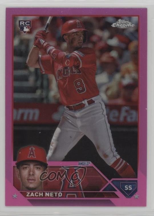 2023 Topps Chrome Update Pink Refractor Zach Neto #USC34 1d8u
