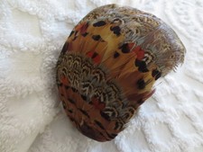 Vintage 1950-60's PHEASANT FEATHER Ladies HALF-HAT or BAND