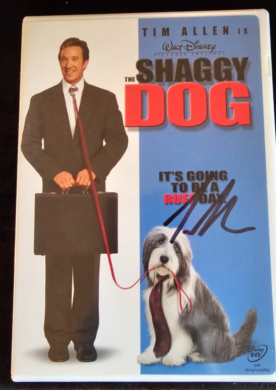 Tim Allen Signed DVD Cover from, "The Shaggy Dog," 2006.