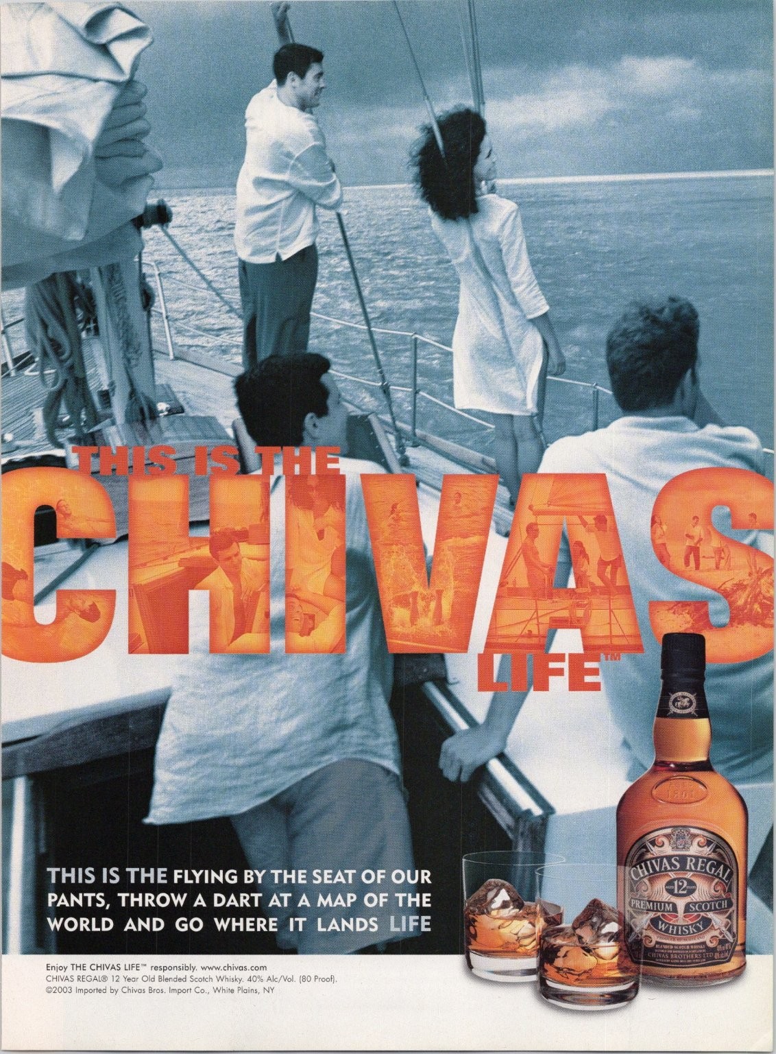 Chivas Regal 12 Year Old Scotch Whisky 2004 Vintage Print Ad