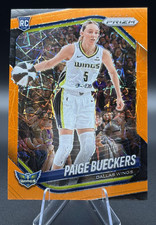 2025 Panini Prizm WNBA Paige Bueckers #5 Orange Velocity Prizm RC Dallas Wings