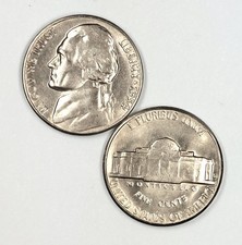 1954 S UNCIRCULATED JEFFERSON NICKEL CHOICE TO GEM BU