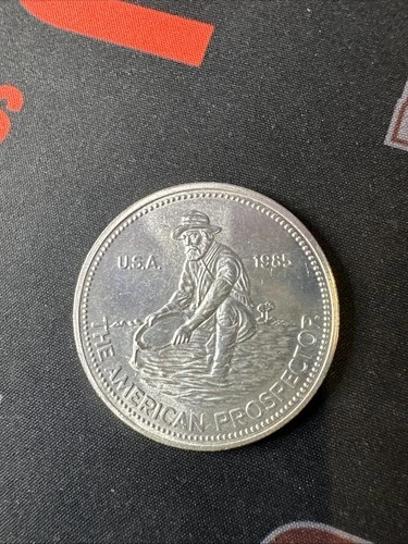 1985 American Prospector Engelhard .999 Fine Silver 1 Troy oz Round Ounce (B)