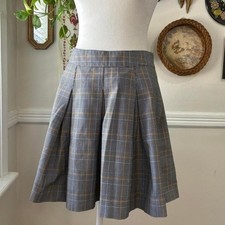 Vintage Y2K Parker Skirt Size 5 USA Made Plaid Pleated Skirt Academia Preppy