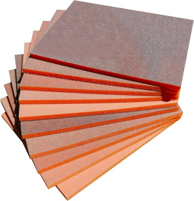 10 PCS 400-3000 Grit Sanding Sponge Set, 4.5 x 5.5 Inch Wet or Dry Orange 