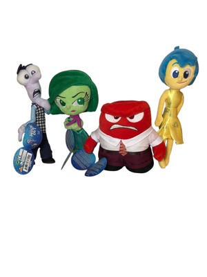Tomy Inside Out Stofftier Konvolut x4 Disney Figuren Angst Wut Freude Ekel
