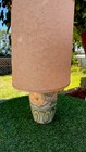 Art Deco Denby Pastel Green Lemon floral Table Lamp With Shade-30’s Danesbyware.