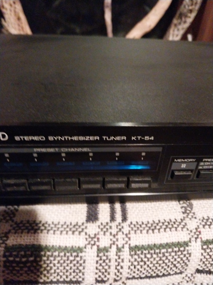 Kenwood KT-54 Stereo Synthesizer Tuner AM FM Audio Channel Memory