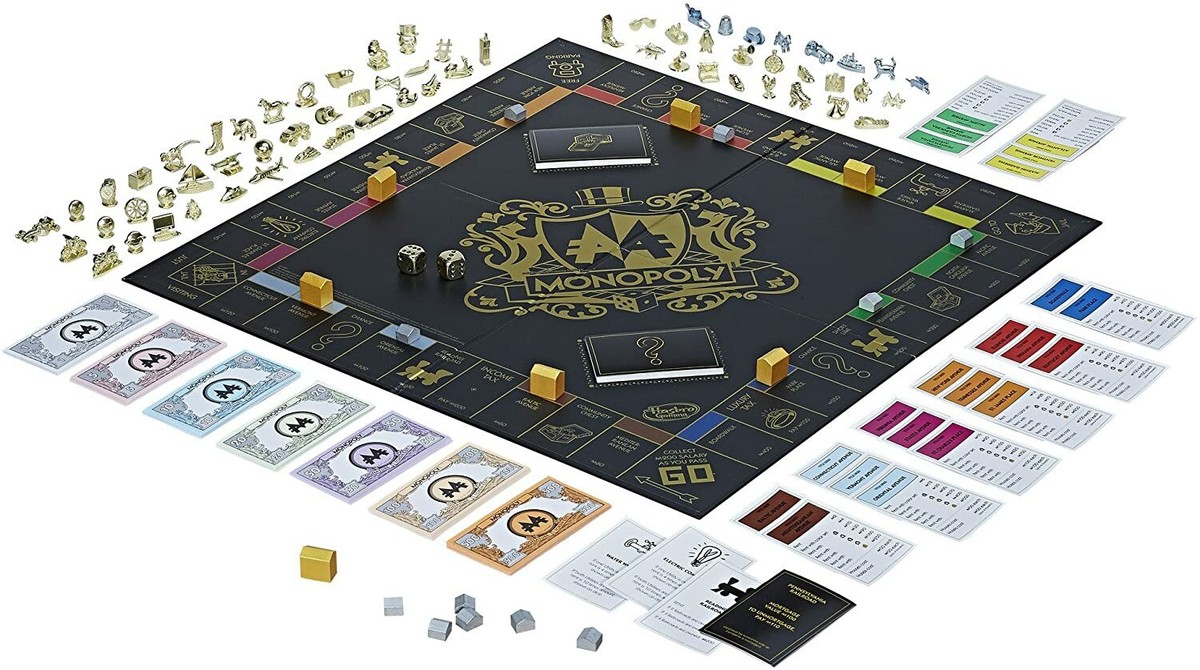 モノポリー シグネチャー トークン エディション　64 hasbro Monopoly Signature 64 Token Collection Board Game Premium w/ Cloth