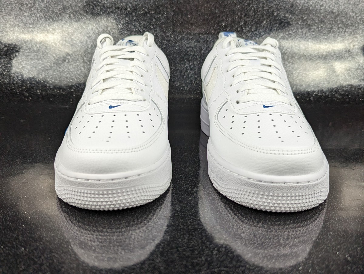 Nike Air Force 1 07 LV8 White Dark Marina Blue Men