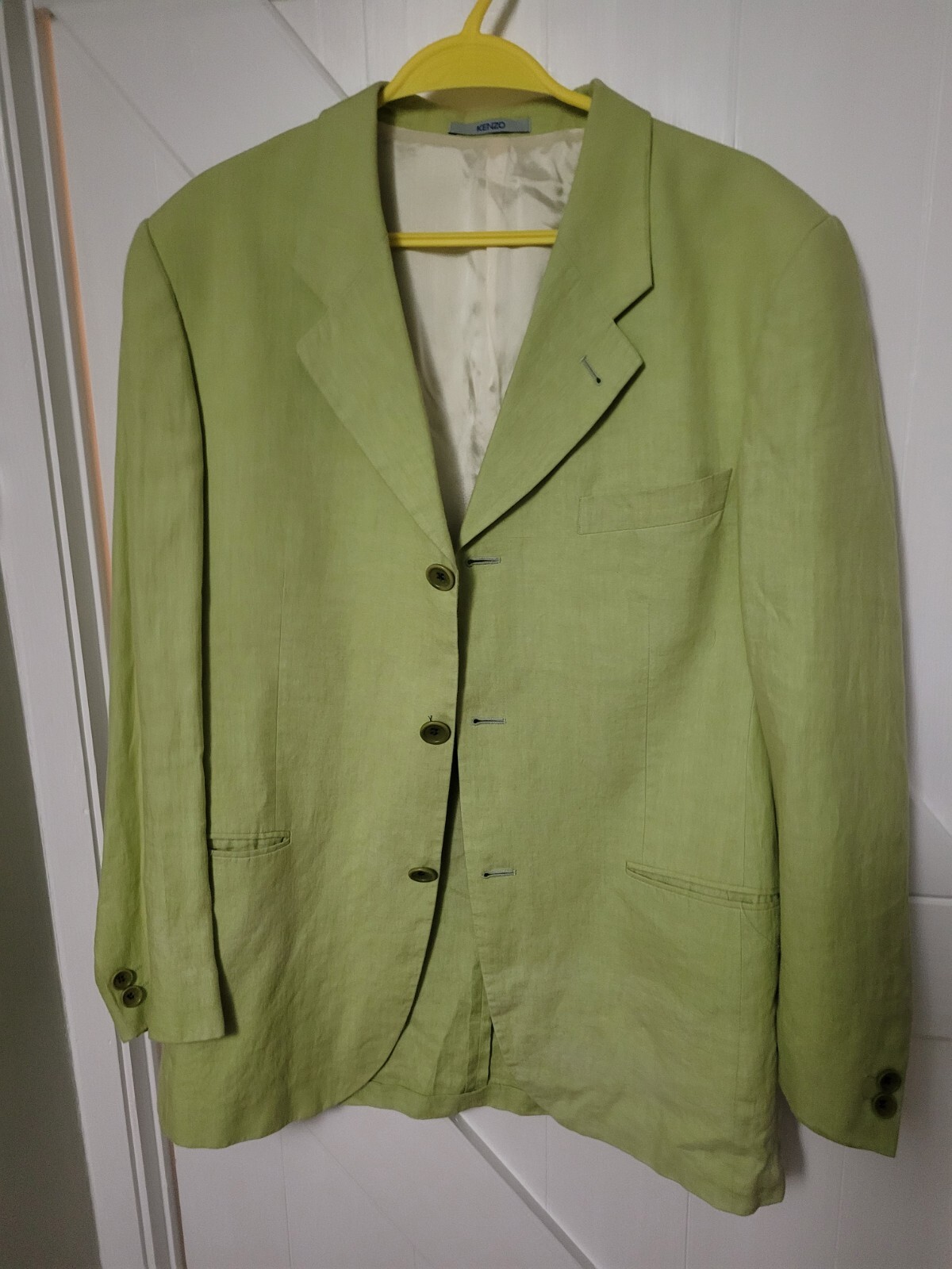 Lime Green Kenzo Linen Jacket eBay