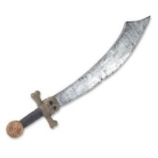Pirate Sword With Skull 28" Plastic Pirate Party Prop Halloween Decoration