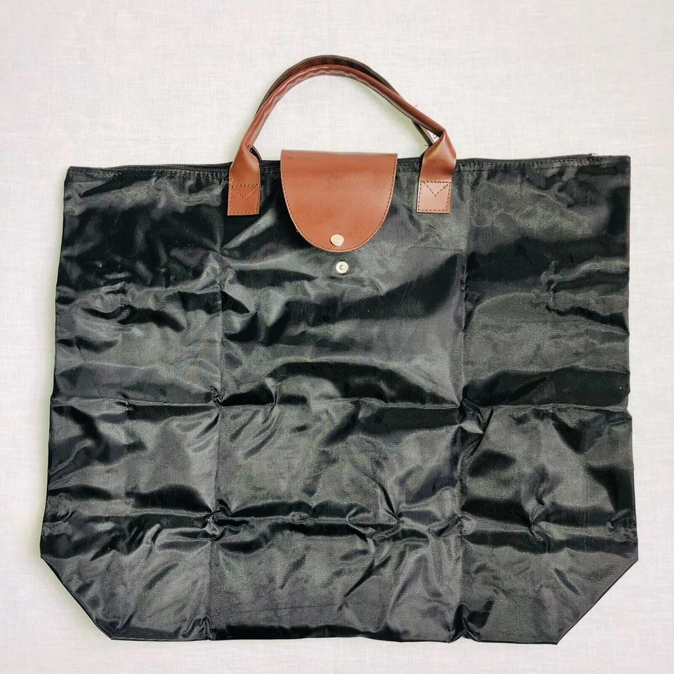 Vintage Y2K Longchamp Le Pliage Black Convertible Tote Large Purse - Image 2 of 4