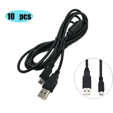 Wholesale 10pcs 6FT USB Data Charger Cable Cord For Sony PS3 Console Controller