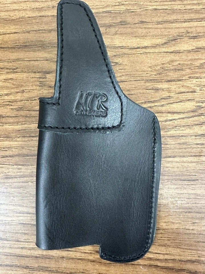 IWB LEATHER HOLSTER - GENUINE LEATHER GUN RMR-MADE IN USA! GLOCKS- Large Lights - Image 2 of 4