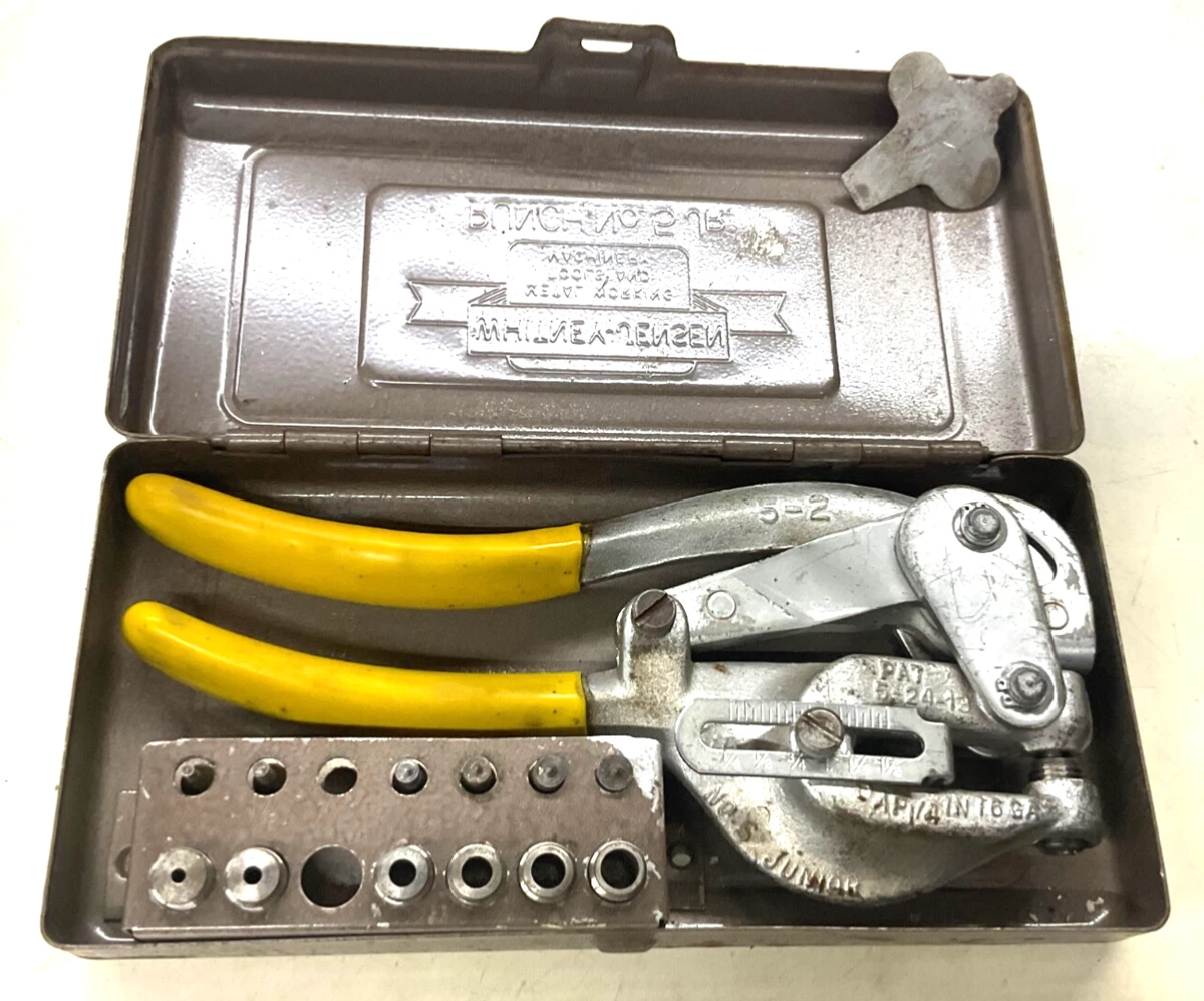 WHITNEY TOOLS No. 5 JR. METAL HAND PUNCH SET, 3/32” to 9/32”, USA