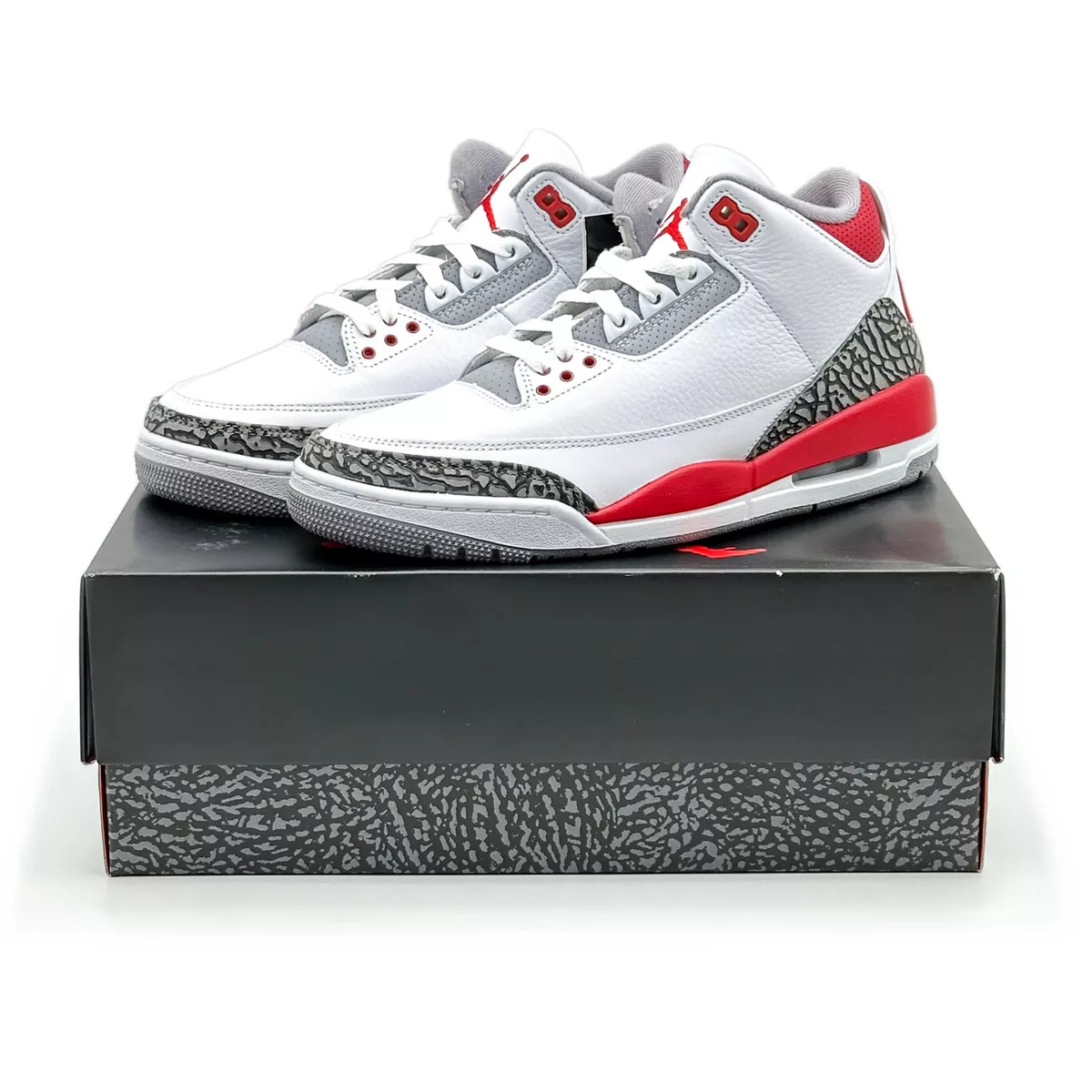 Air Jordan 3 Fire Red Retro OG 2022 White Cement Grey DN3707-160