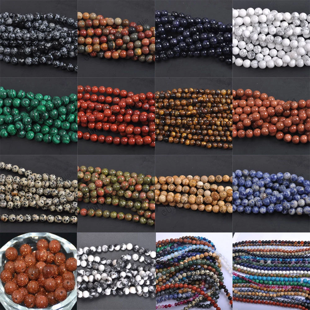 Natural Beads Scatter Beads Multi Style Loose Bead Spacer Beads 4