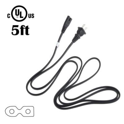 PwrON 5ft UL Power Cord Cable for Dj-Tech uSolo MKII FX Media DJ Player Effect