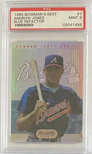 1995 Bowman's Best #7 Andruw Jones RC Blue Refactor PSA 9