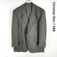 Christian Dior Vintage Tailored Jacket Wool Check so