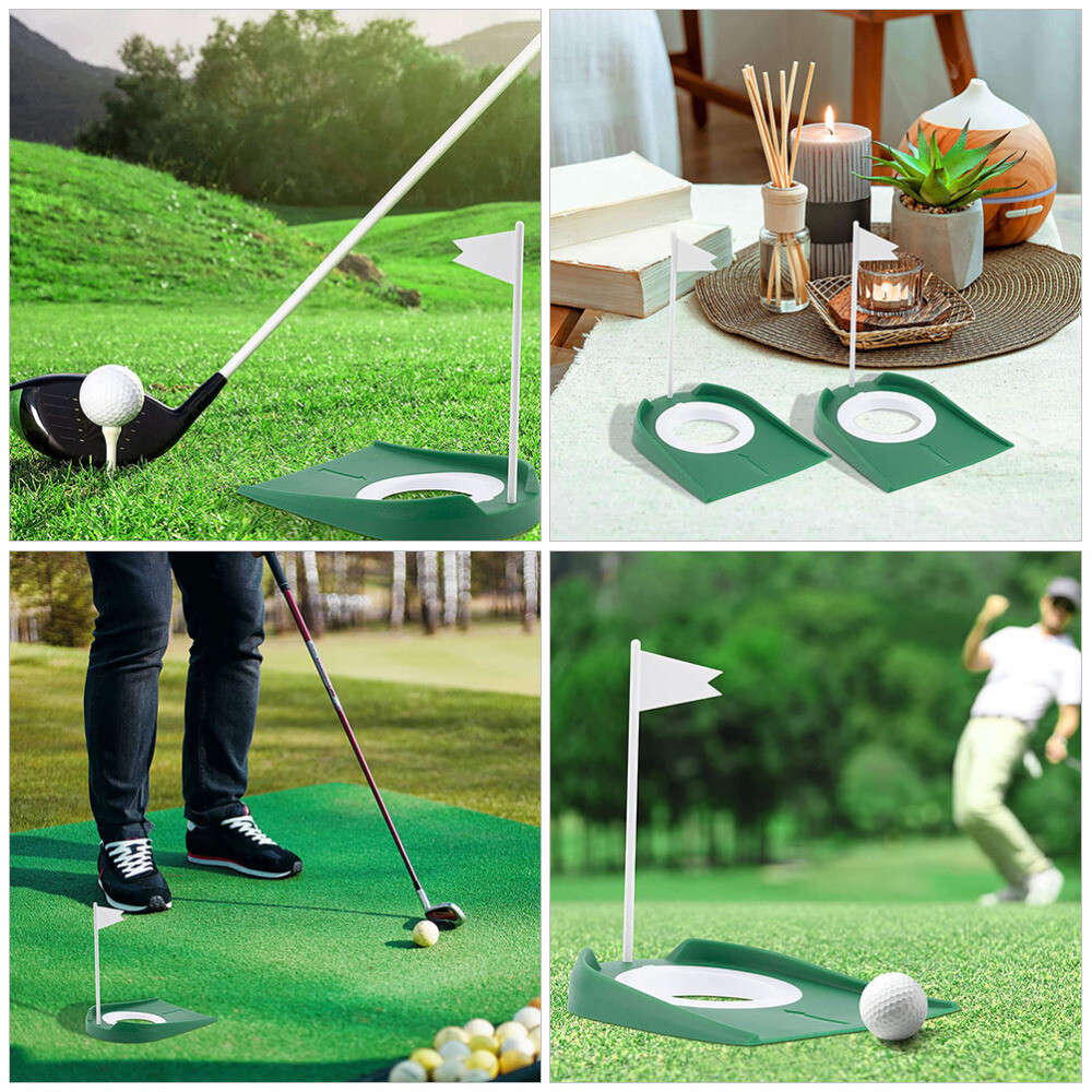 4 Pcs Golf Putting Flag Golfs Hole Cups Disc Exercise Device eBay