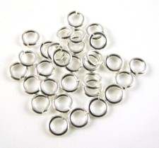 50 anneaux de saut plaque argentée 3 mm accessoires bijoux perle artisanat connecteur SP