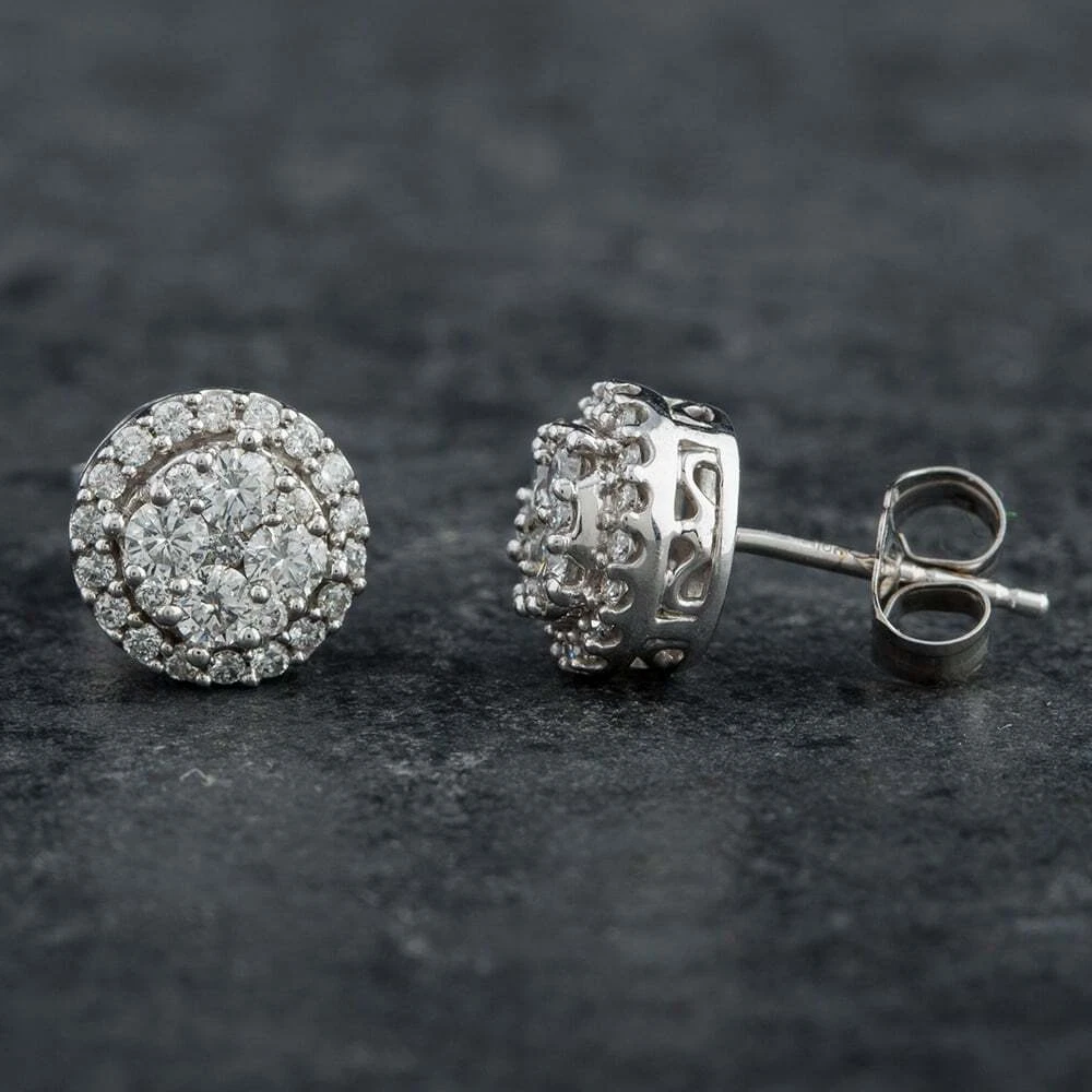 Second hand shop diamond earrings