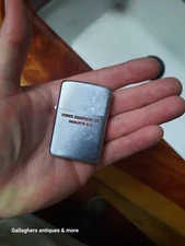Vintage Advertising Zippo Lighter Pat 2032695 Charlotte power equipment co Nc
