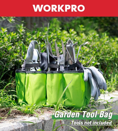 WORKPRO 13 in Gardening Tote Bag Garden Tool Bag Storage Bag Hand Tool Organizer - Picture 10 of 11