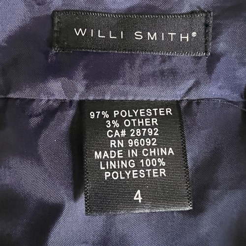 WILLI SMITH Boucle Knit Tweed Mini Skirt Black Purple Metallic Lined Size 4 - Picture 11 of 14