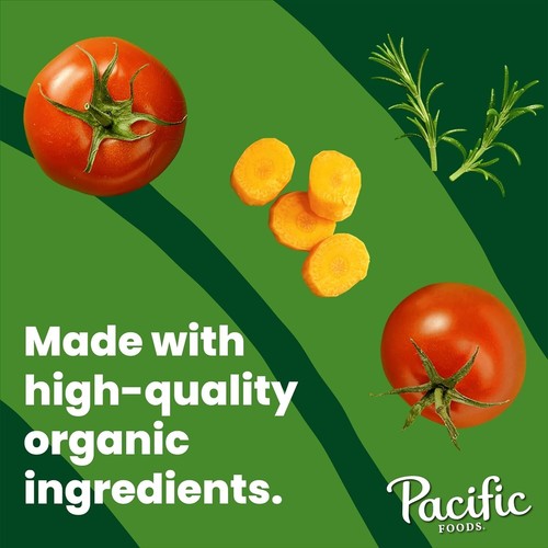 Pacific Foods Organic Vegetable Broth, Plant Based, 32 oz Carton - 第 2/5 張圖片