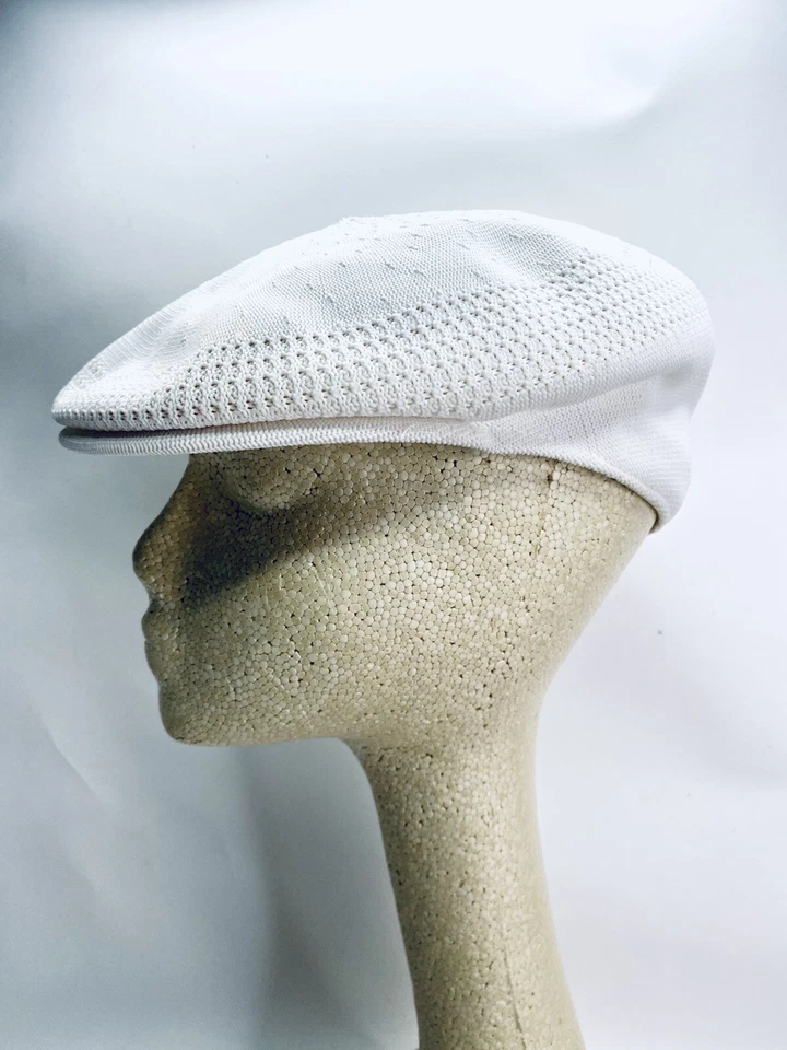 Винтажный Kangol шляпа белый тропический вентиляционный плоский крышка лба подушечка мужчин размер маленький - Изображение 3 из 4