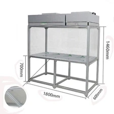 Vertical Laminar Flow Hood Air Flow Clean Bench Dust Free Work with HEPA Filter