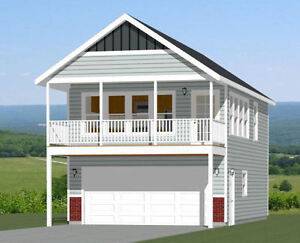 20x32 House  1 Bedroom  2  Car  Garage  PDF Floor Plan  