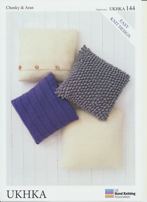 Easy Knit Design Kissenbezüge Aran & Grobstrickwolle Strickmuster UKHKA 144