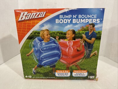 BANZAI Bump n Bounce Inflatable Body Bumpers Game 1 Set Ages 4-12 MR