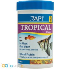 API Tropical Flakes 5.7oz Freshwater Tropical Community Fish Flake Food