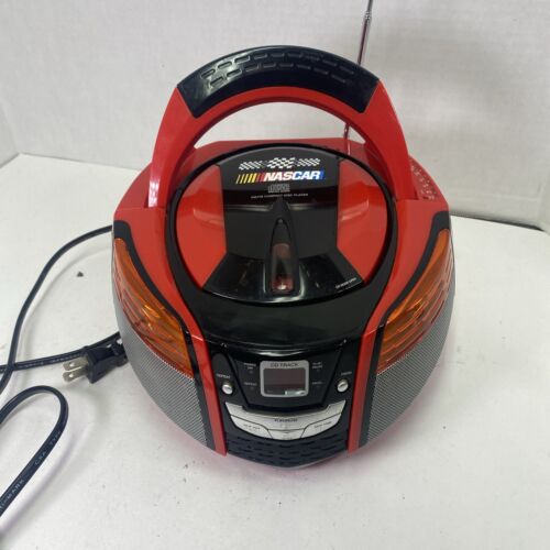 Nascar Portable AM/FM Radio And CD Player Boom Box Works Great!