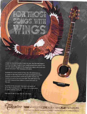 POT12 BILD/ANZEIGE 11X8 TAKAMINE 2003 LTD GITARRE