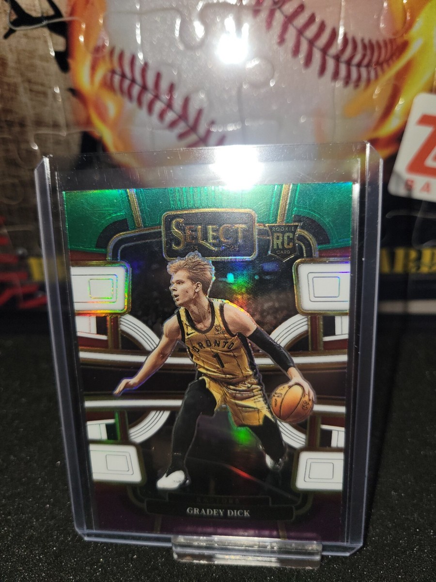 2023-24 Panini Select Gradey Dick Rookie Green White Purple Prizm