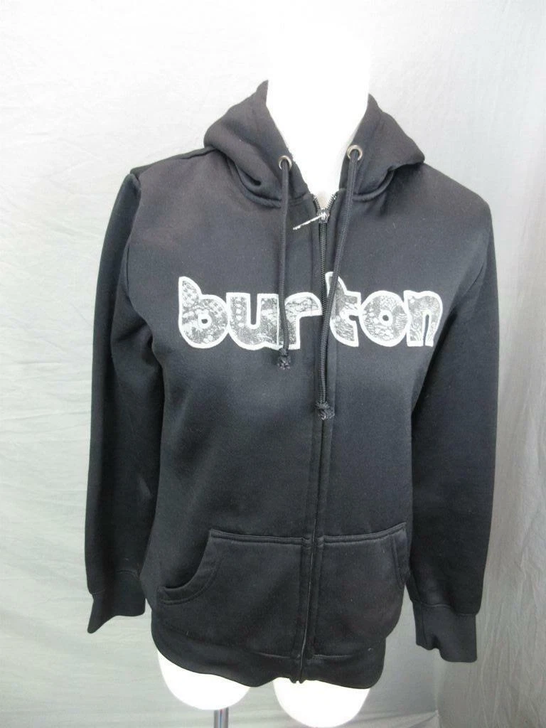 burton athletic full zip side pockets hooded jacket