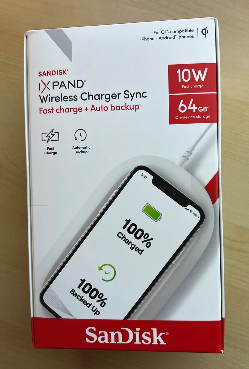 SanDisk Ixpand Wireless Charger Sync 64 GB NEW Factory Sealed Samsung  iPhone Qi